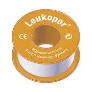Leukopor, plaster przylepiec w rolce, rozmiar 1,25 cm x 5 m, 1 szt.