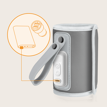 Lionelo Thermup Go Plus podgrzewacz do butelek, grey, 1 szt.