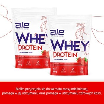 Zestaw 3x ALE Whey Protein Strawberry Flavor