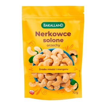 Bakalland, nerkowce lekko solone, orzechy, 70 g