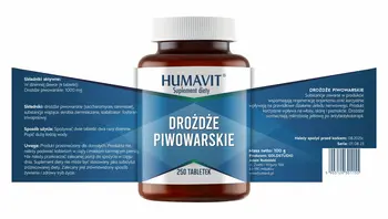 Humavit Drożdże Piwowarskie, tabletki, 250 szt.