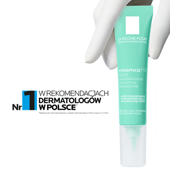 La Roche-Posay Hydraphase HA, Pod oczy, koncentrat intensywnie nawilżający, 15 ml