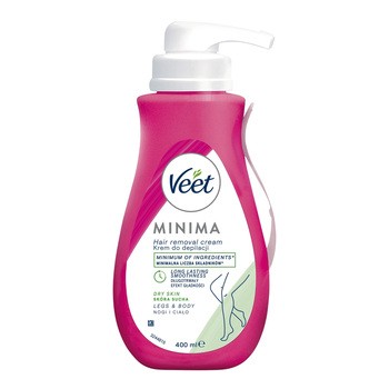 Veet Minima krem do depilacji, skóra sucha, 400 ml
