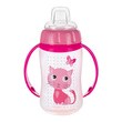 Canpol Babies, kubek treningowy Cute Animlas, 320 ml, róż, 1 szt.