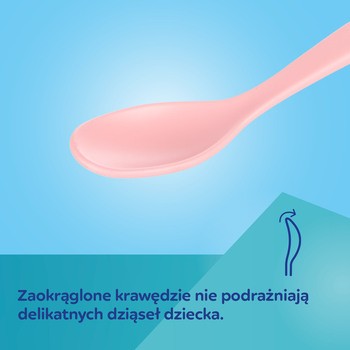 Canpol Babies, zestaw 3 pierwszych łyżeczek do karmienia, różowy, 1 szt.