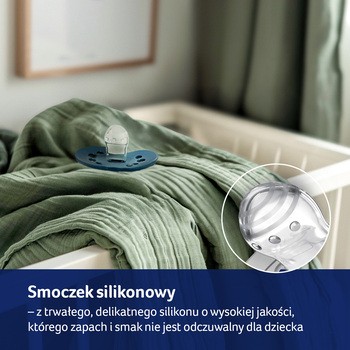 Canpol Lovi, smoczek uspokajający silikonowy, dynamiczny, Jungle, boy, 6-18m, 2 szt.