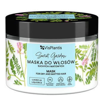 Vis Plantis, maska do włosów suchych i matowych, lukrecja, 300 ml