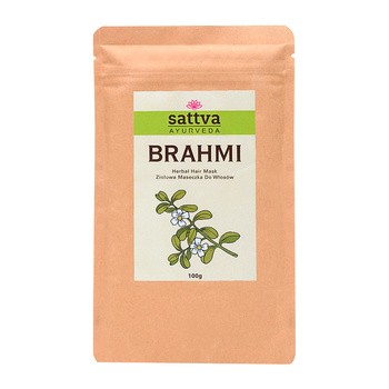 Sattva Herbal Brahmi Pwder, ziołowa maseczka do włosów, 100 g