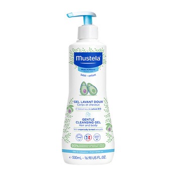 Mustela Bebe-Enfant, delikatny żel do mycia z organicznym awokado, 500 ml