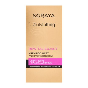 Soraya Złoty Lifting, Rewitalizujący Krem Pod Oczy Przeciwzmarszczkowy ...