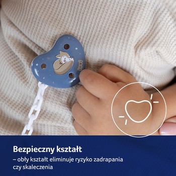 Canpol Lovi, łańcuszek do smoczka Night&Day Girl, 1 szt.