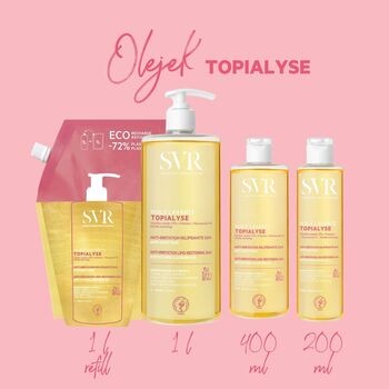 SVR Topialyse Huile Lavante, olejek micelarny do mycia i kąpieli, uzupełnienie, 1 l