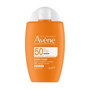 Avene Eau Thermale Ultra Fluid SPF50, wysoka ochrona przeciwsłoneczna niewidoczna na skórze, 50 ml