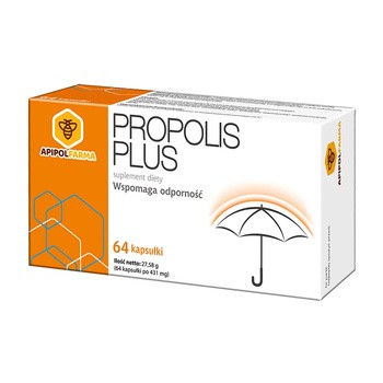 Apipol Farma Propolis Plus, kapsułki, 64 szt.