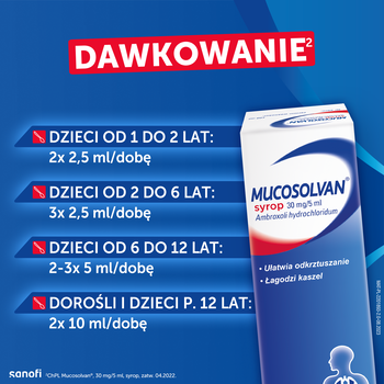 Mucosolvan, (30 mg/5 ml), syrop, 100 ml