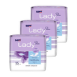 Zestaw 3 x Seni Lady Slim normal, wkładki urologiczne, 15 szt.