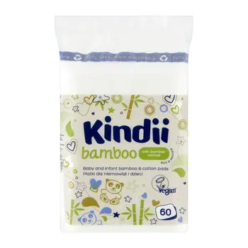 Kindii Bamboo, płatki dla niemowląt i dzieci, 60 szt.