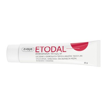 Etodal, 100 mg/g, żel, 50 g, tuba