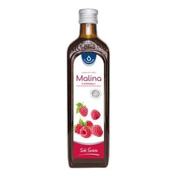 Oleofarm Malina z witaminą C pochodzenia naturalnego, płyn, 490 ml