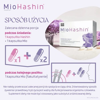 MioHashin, kapsułki, 60 szt. Mio + 30 szt. Hashin