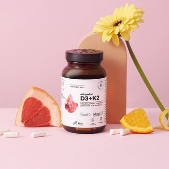 Aura Herbals Witamina D3 2000IU+K2, kapsułki, 90 szt.
