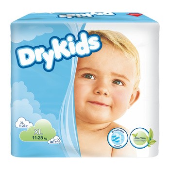 Dry Kids, pieluchomajtki, rozmiar XL (11-25 kg), 30 szt.