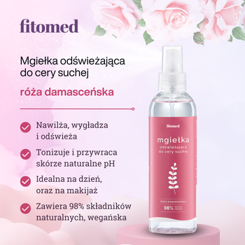 Fitomed, różana mgiełka odświeżająca do cery suchej, 200 g