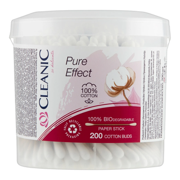 Cleanic Pure Effect, patyczki higieniczne, 200 szt.