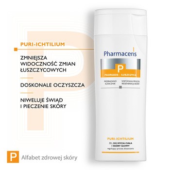 Pharmaceris P Puri-Ichtilium, żel do mycia ciała i skóry głowy, 250 ml