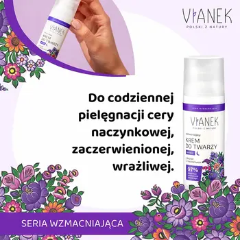 Vianek, wzmacniający krem do twarzy na noc, 50 ml