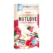 Allnutrition Nutlove, Protein Chocolate Crispy Vanilla, biała czekolada o smaku waniliowym, 100 g