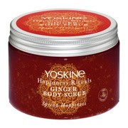 Yoskine Happiness Rituals, peeling cukrowy do ciała imbir, 300 g
