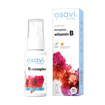 Osavi Kompleks Witamin B,  spray doustny, smak pomarańczowy, 25 ml