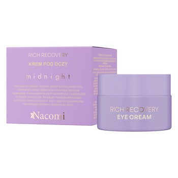 Nacomi Midnight Rich Recovery, krem pod oczy, 15 ml