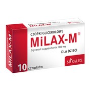 Milax-M, czopki glicerolowe dla dzieci, 1,5 g, 10 szt.