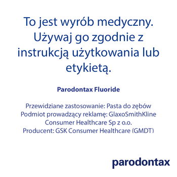 Parodontax Fluoride, pasta do zębów z fluorem, 75 ml