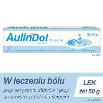 AulinDol, 30 mg/g, żel,  50 g, tuba