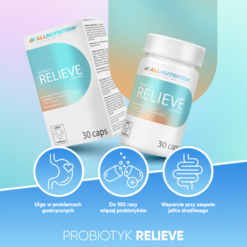 Allnutrition, Probiotic Relieve LAB2PRO, kapsułki, 30 szt.
