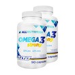 Zestaw 2x Allnutrition Omega 3 Strong, kapsułki, 90 szt.