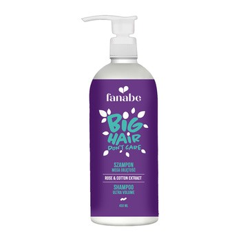 Fanabe Big hair, don’t care, szampon do włosów mega objętość, 450 ml