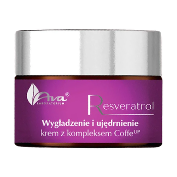 AVA Resveratrol, Wygładzenie i ujędrnienie, krem z kompleksem CoffeeUp, 50 ml