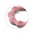 BabyOno, gryzak silikonowy Ring, różowy, 1 szt.