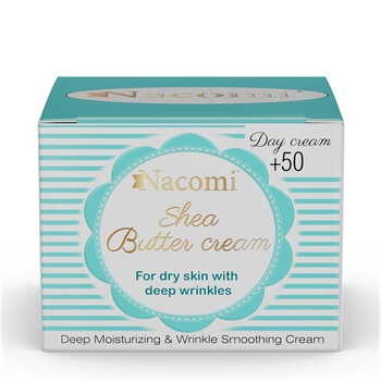 Nacomi, krem shea na dzień, 50+, z kwasem hialuronowym, 50 ml