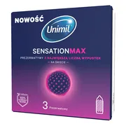 Unimil Sensation Max, prezerwatywy, 3 szt.