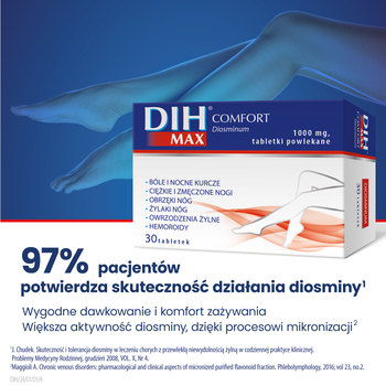 DIH Max Comfort, 1000 mg, tabletki powlekane, 30 szt.