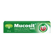 Mucosit Dent, kojący żel na dziąsła, 15 g