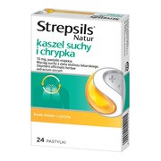 Strepsils Natur kaszel suchy i chrypka, 10 mg, pastylki miękkie, 24 szt.