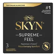 SKYN Supreme Feel, prezerwatywy, supercienkie, 3 szt.