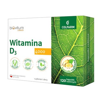 Biovitum Liquid Witamina D3 4000, kapsułki, 120 szt.