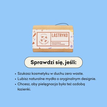Mydlarnia 4 Szpaki, Lastryko, naturalne mydło zero waste, 110 g